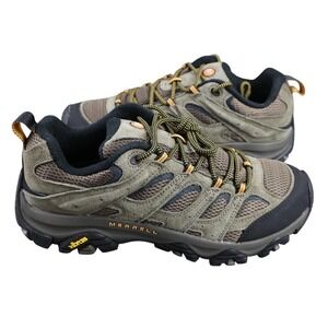 Mens Merrell Moab 3 Shoes Size 9 Walnut Brown Mesh Hiking Vibram J035893